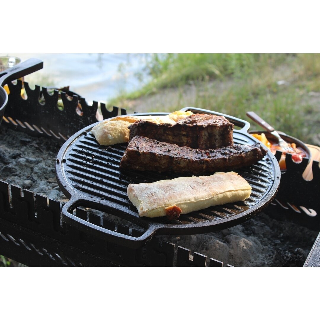 Kahepoolne malmist grill Brizoll 32cm 5 Kahepoolne malmist grill Brizoll 32cm 5