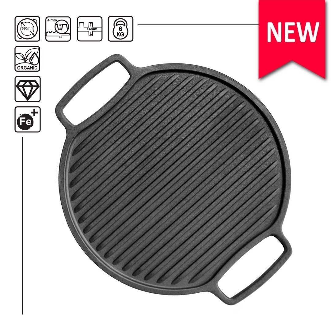 Kahepoolne malmist grill Brizoll 36cm Kahepoolne malmist grill Brizoll 36cm