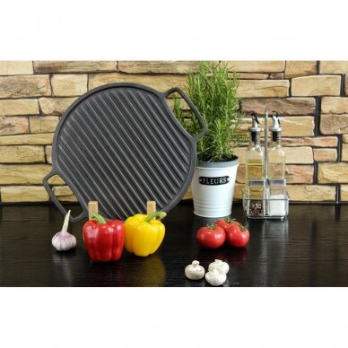 Kahepoolne malmist grill Brizoll 32cm 2 Kahepoolne malmist grill Brizoll 32cm 2