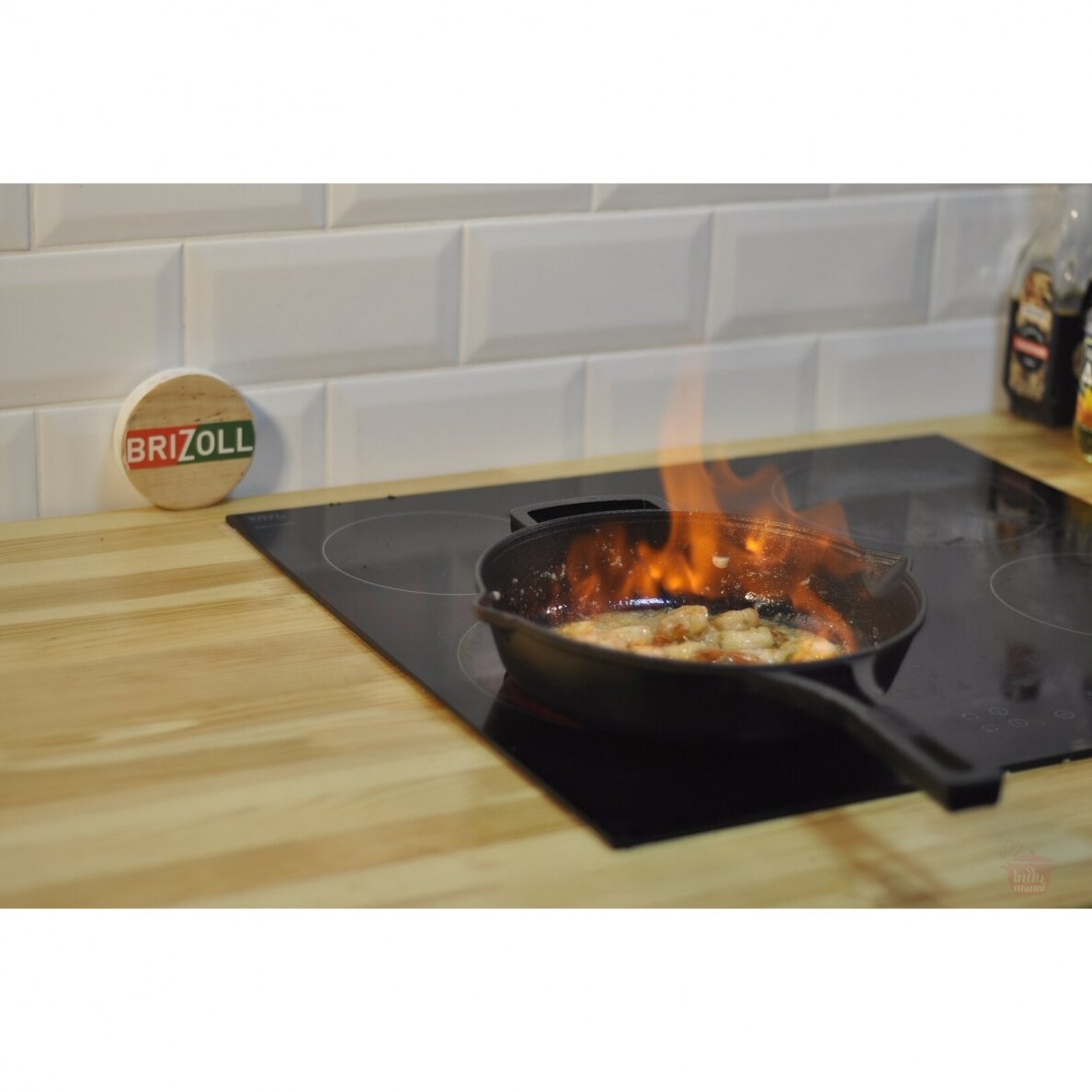 Deep cast-iron frying pan with metal handle Brizoll "Monolith" 24 cm 5 Deep cast-iron frying pan with metal handle Brizoll "Monolith" 24 cm 5