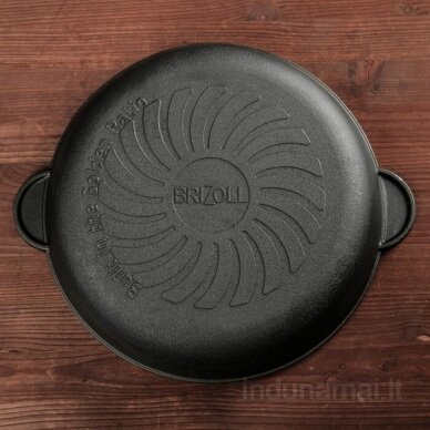Deep cast-iron frying pan Brizoll "Monolith" 30 cm 2