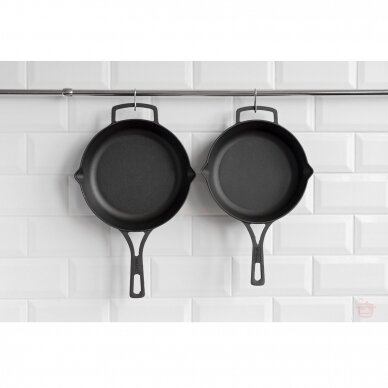 Deep cast-iron frying pan with metal handle Brizoll "Monolith" 24 cm 2 Deep cast-iron frying pan with metal handle Brizoll "Monolith" 24 cm 2
