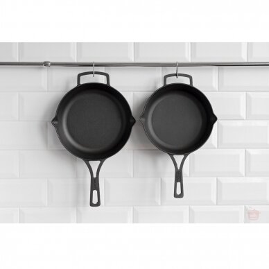 Deep cast-iron frying pan with metal handle Brizoll "Monolith" 24 cm 2