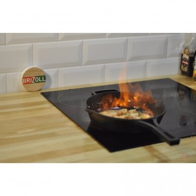 Deep cast-iron frying pan with metal handle Brizoll "Monolith" 24 cm 5 Deep cast-iron frying pan with metal handle Brizoll "Monolith" 24 cm 5