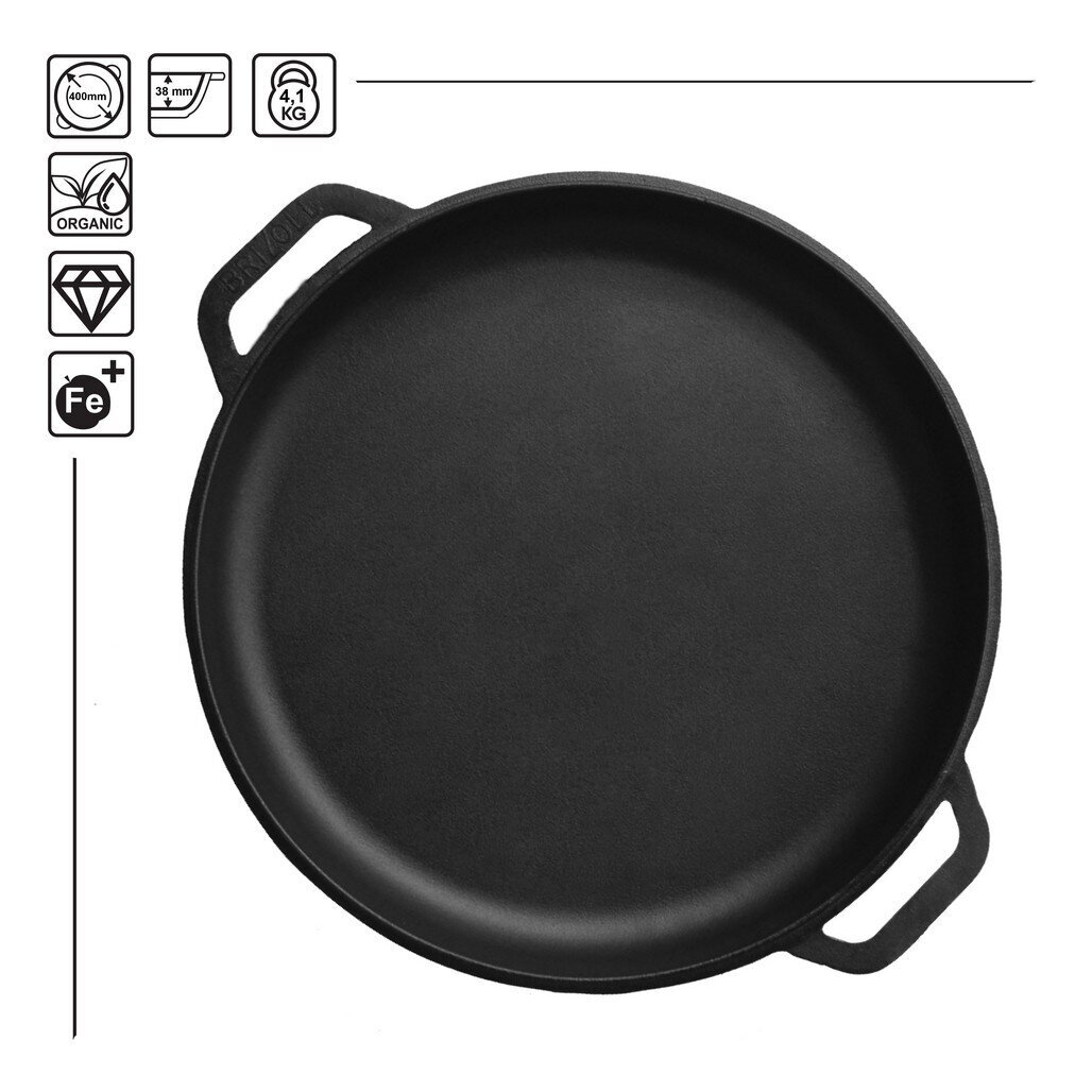 Čuguna panna - vāks Brizoll 40cm