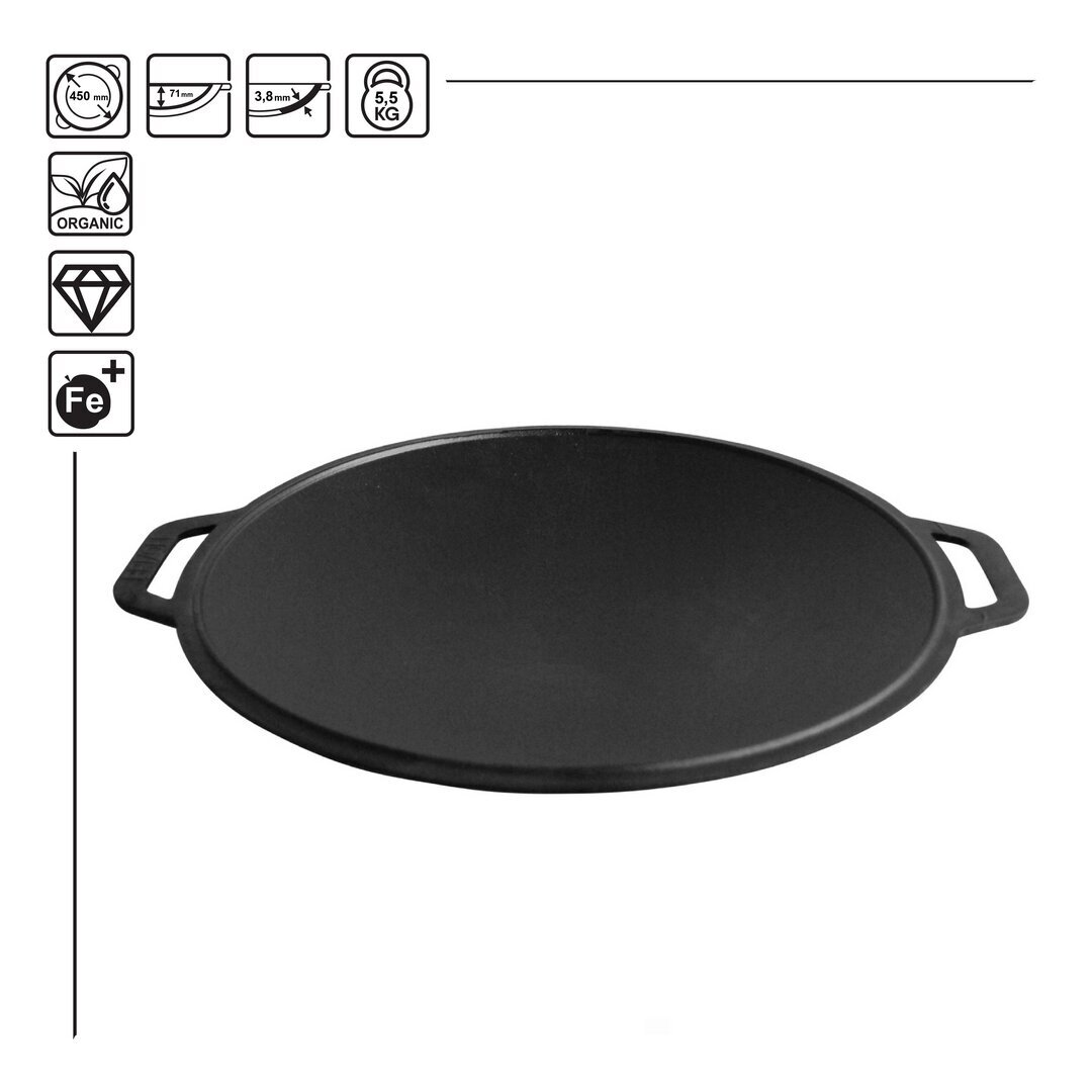 Čuguna panna - vāks (Sadž) Brizoll 45 cm