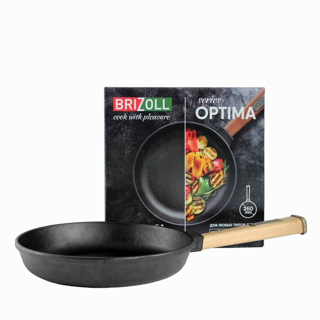 Cast iron frying pan with removable handle Brizoll 26cm 8 Cast iron frying pan with removable handle Brizoll 26cm 8