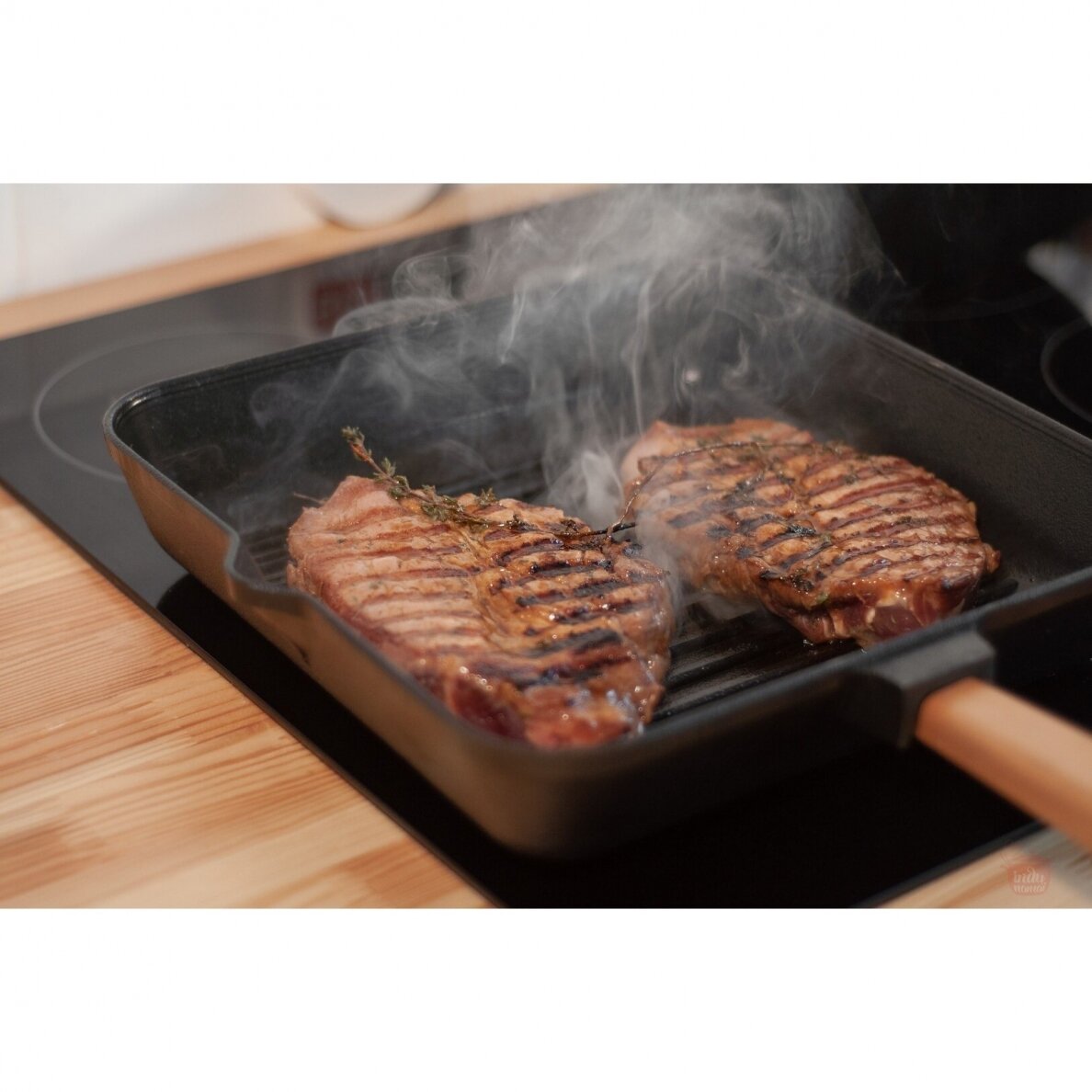Cast iron grill pan with removable handle Brizoll 28 cm 7