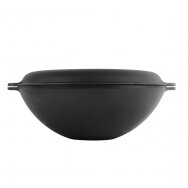 Cast-iron cauldron "WOK" BRIZOLL  8 L with cast-iron lid-frying pan
