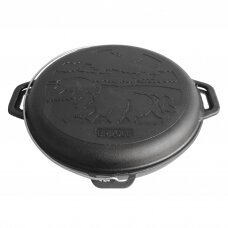 Cast-iron asian cauldron with cast-iron lid-frying pan TM "BRIZOLL" 15L "Asia"