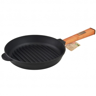 Ketaus grill keptuvė su nuimama rankena Brizoll 28 cm Ketaus grill keptuvė su nuimama rankena Brizoll 28 cm