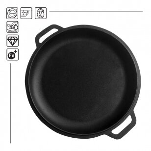 Ketaus keptuvė – dangtis Brizoll 28cm Ketaus keptuvė – dangtis Brizoll 28cm