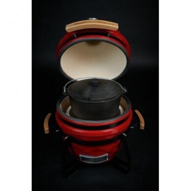 Keraamiline grill KAMADO CLUB JUNIOR, Punane 3 Keraamiline grill KAMADO CLUB JUNIOR, Punane 3