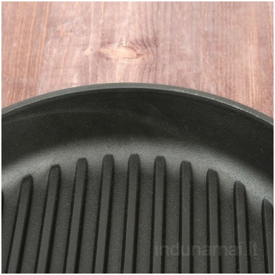 Ketaus grill keptuvė su nuimama rankena Brizoll 26cm 7