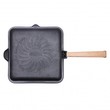 Ketaus grill keptuvė su nuimama rankena Brizoll "Optima" 28 cm