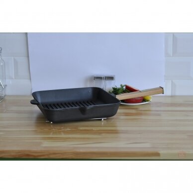 Cast iron grill pan with removable handle Brizoll 28 cm 3