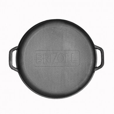 Cast-iron asian cauldron with cast-iron lid-frying pan TM "BRIZOLL" 10L "Asia" 2