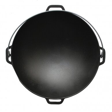 Cast-iron asian cauldron with cast-iron lid-frying pan TM "BRIZOLL" 15L "Asia" 6 Cast-iron asian cauldron with cast-iron lid-frying pan TM "BRIZOLL" 15L "Asia" 6