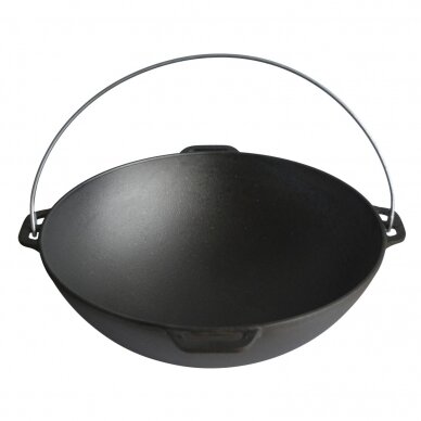 Cast-iron asian cauldron with cast-iron lid-frying pan TM "BRIZOLL" 12L "Asia" 4 Cast-iron asian cauldron with cast-iron lid-frying pan TM "BRIZOLL" 12L "Asia" 4