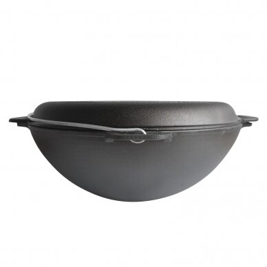 Cast-iron asian cauldron with cast-iron lid-frying pan TM "BRIZOLL" 15L "Asia" 4 Cast-iron asian cauldron with cast-iron lid-frying pan TM "BRIZOLL" 15L "Asia" 4