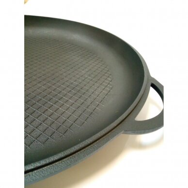 Cast iron frying pan - lid 34cm 2