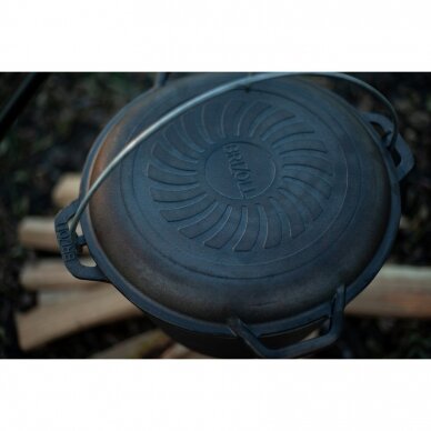 Чугунная сковорода - крышка Brizoll 28cm 9