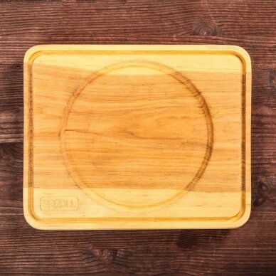 Cast iron frying pan with wooden tray "HoReCa" 18 cm 4
