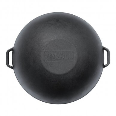 Cast-iron cauldron "WOK" BRIZOLL  8 L with cast-iron lid-frying pan 2