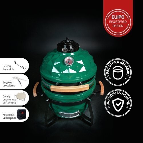 Керамический гриль KAMADO CLUB JUNIOR, Зеленый Керамический гриль KAMADO CLUB JUNIOR, Зеленый