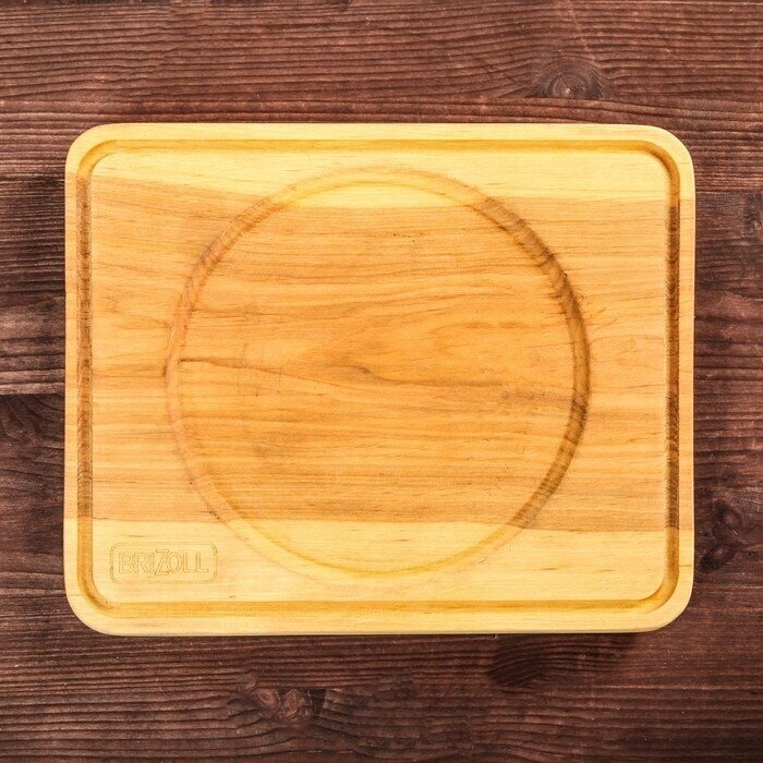 Cast iron frying pan with wooden tray "HoReCa" 18 cm 4