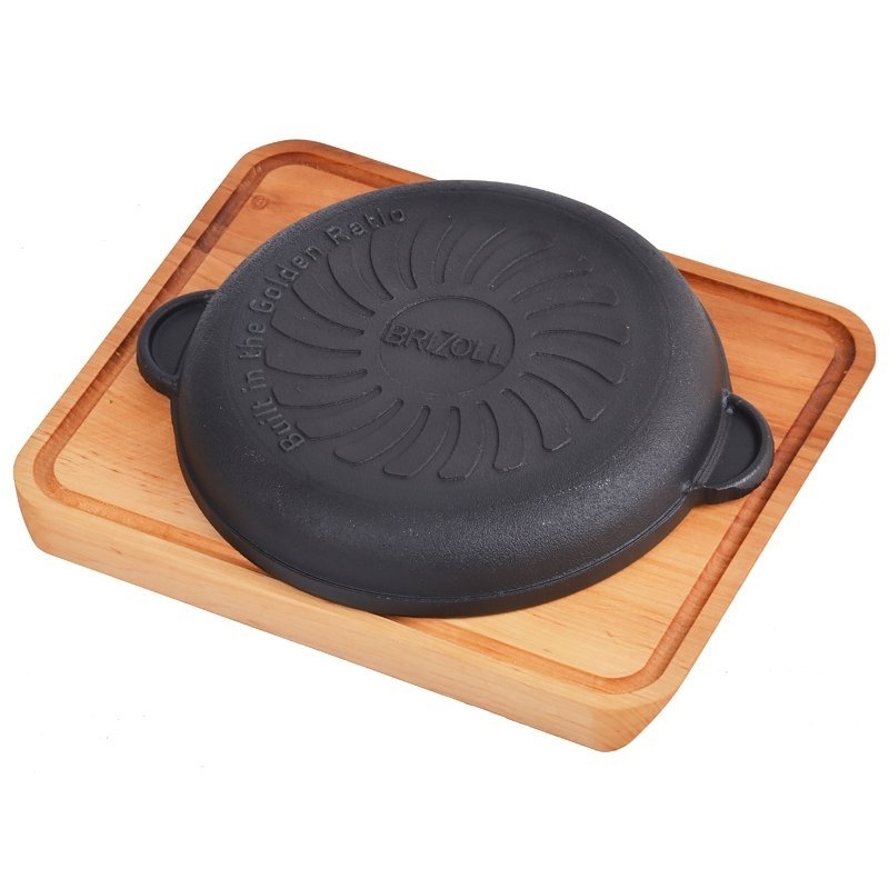 Valurauast praepann koos puidust kandikuga "HoReCa" 16 cm 1 Valurauast praepann koos puidust kandikuga "HoReCa" 16 cm 1