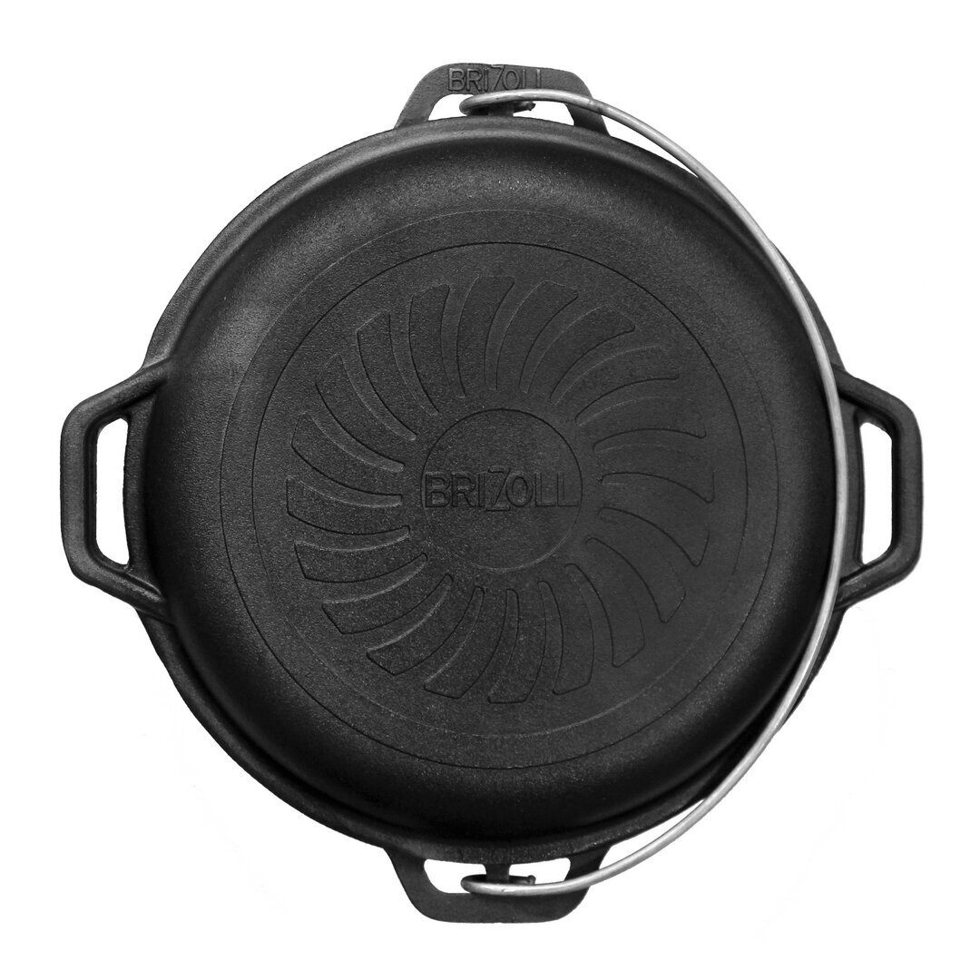 Cast-iron asian cauldron with cast-iron lid-frying pan TM "BRIZOLL" 4L "Asia" 2 Cast-iron asian cauldron with cast-iron lid-frying pan TM "BRIZOLL" 4L "Asia" 2