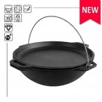 Totoriškas ketaus kazanas su dangčiu - keptuve  Brizoll 8l