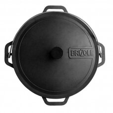 Cast-iron asian cauldron with cast-iron lid ТМ "BRIZOLL" 8L "Asia"