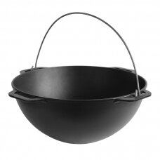 Cast-iron asian cauldron with cast-iron lid-frying pan grill TM "BRIZOLL" 15L "Asia"