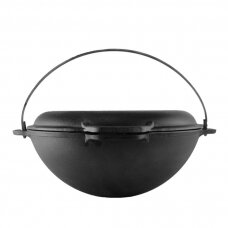 Cast-iron asian cauldron with cast-iron lid-frying pan TM "BRIZOLL" 4L "Asia"