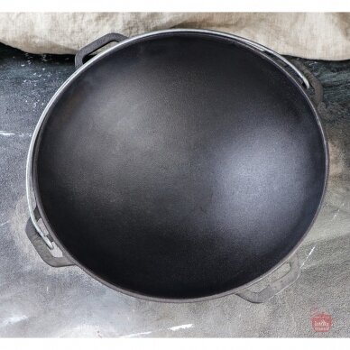 Cast-iron asian cauldron with cast-iron lid ТМ "BRIZOLL" 15L "Asia" 4