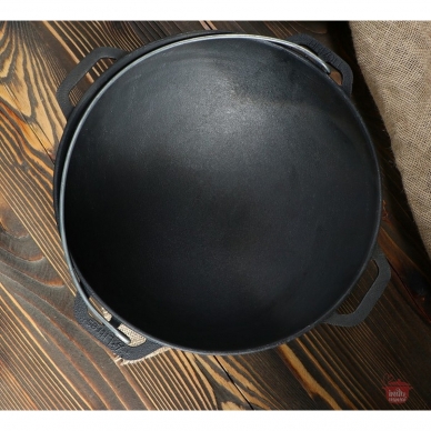 Cast-iron asian cauldron with cast-iron lid ТМ "BRIZOLL" 12L "Asia" 9
