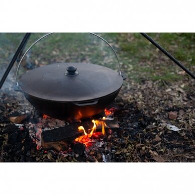 Cast-iron asian cauldron with cast-iron lid ТМ "BRIZOLL" 10L "Asia" 12