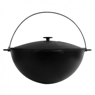 Cast-iron asian cauldron with cast-iron lid ТМ "BRIZOLL" 10L "Asia" 1