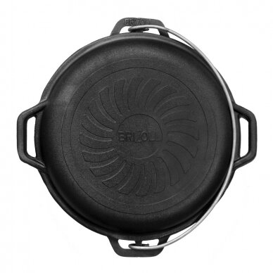 Cast-iron asian cauldron with cast-iron lid-frying pan TM "BRIZOLL" 4L "Asia" 2 Cast-iron asian cauldron with cast-iron lid-frying pan TM "BRIZOLL" 4L "Asia" 2